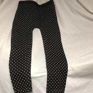 Miss Juli deep grey white polka dot footless nwot